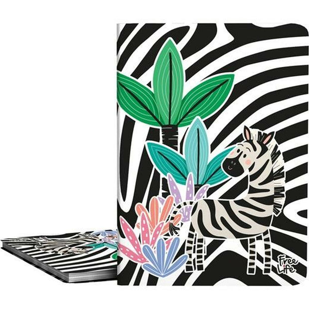 Folder Grafoplas Poliplás Free Life Zebra White/Black A4 (5 Units)