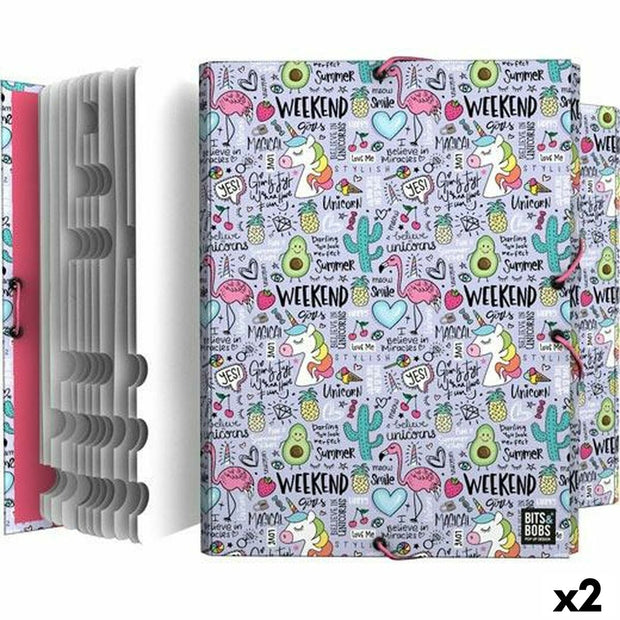 Organiser Folder Grafoplas Fantasy B&B23 Multicolour 12 Seperators