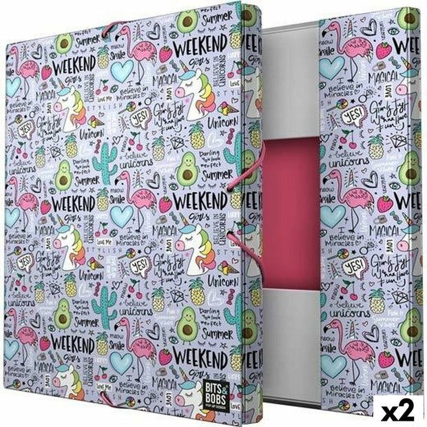 Folder Grafoplas Bits & Bobs Fantasy Rubber Din A4 (2 Units)