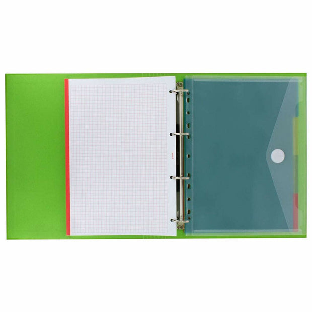 Ring binder Grafoplas Carpebook Green (32 x 28 x 4 cm)