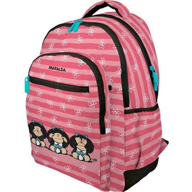 School Bag Grafoplas Mafalda Pink (45 x 33 x 22,5 cm)