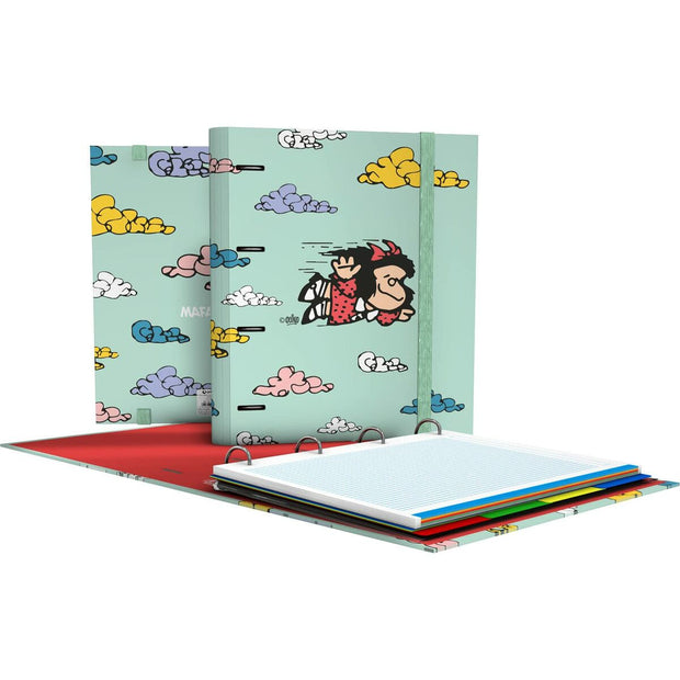 Ring binder Grafoplas Carpebook Mafalda Light Green A4