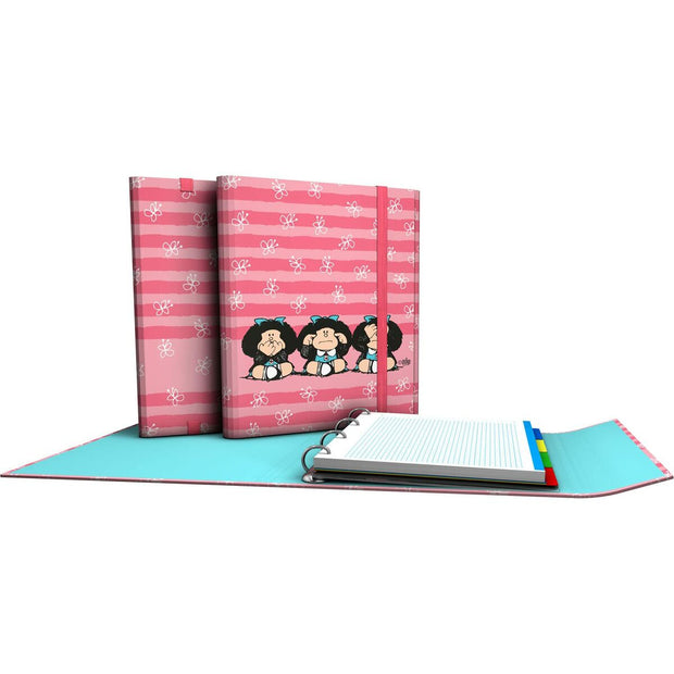 Ring binder Grafoplas Carpeplús Mafalda Pink A4
