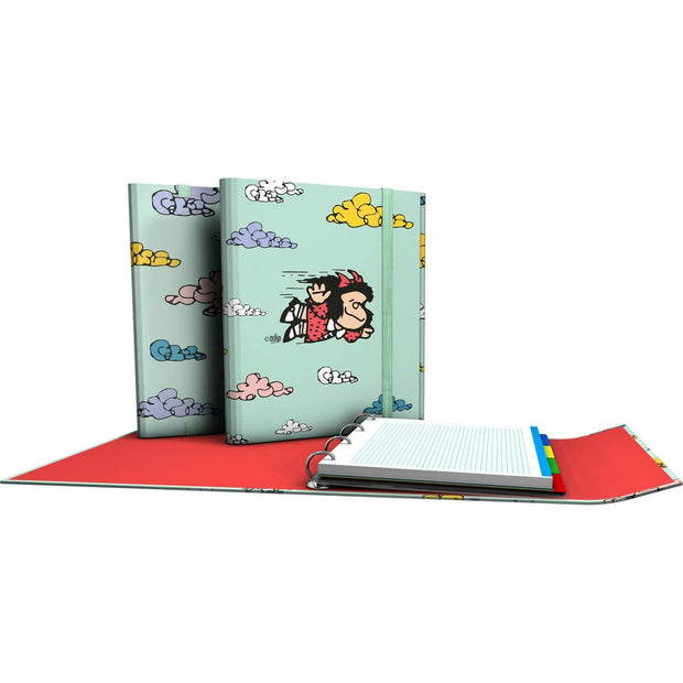 Ring binder Grafoplas Carpeplús Mafalda Light Green A4