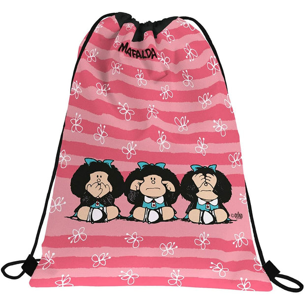 Backpack with Strings Grafoplas Mafalda Pink (36 x 47 cm)
