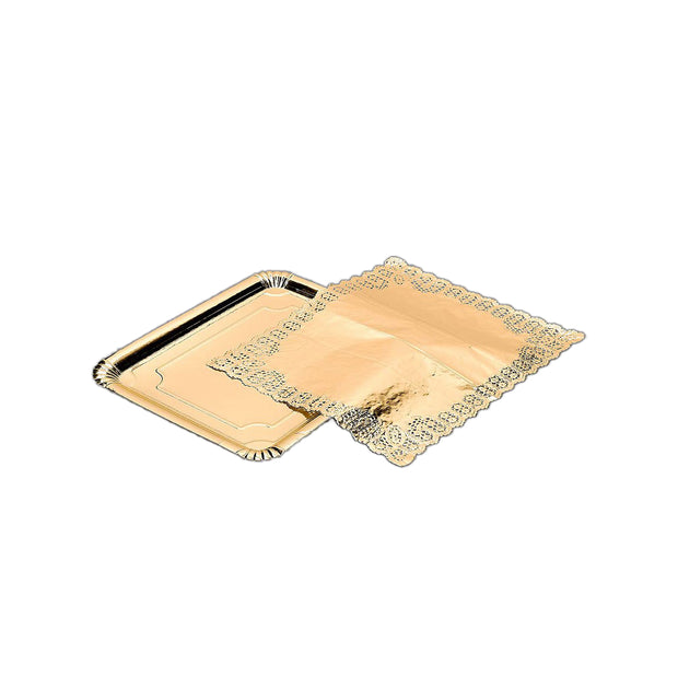 Tablett für Snacks Best Products Green Gold Pappe (31 x 38 cm)