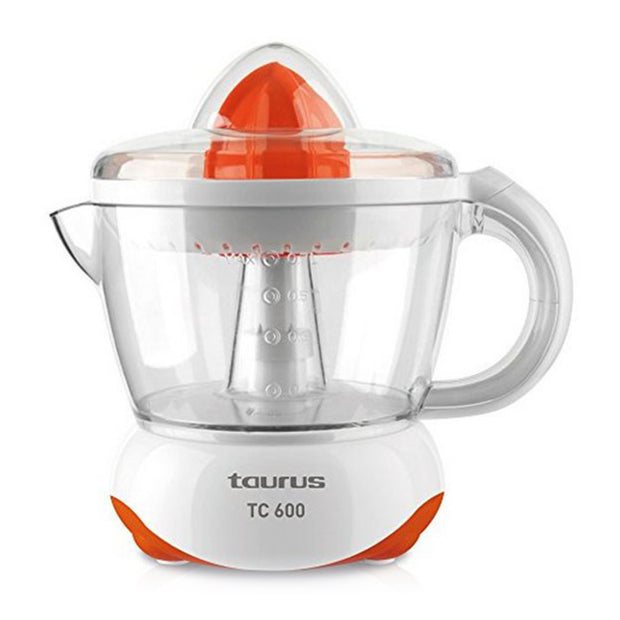 Elektrischer Entsafter Taurus TC600 Weiß/Orange (700 ml)