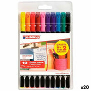 Set of Felt Tip Pens Edding 1200 Case 20 Units