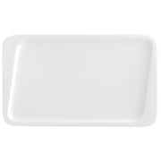 Flad plade Quid Chef aus Keramik Weiß (30 x 18 cm) (Pack 6x)