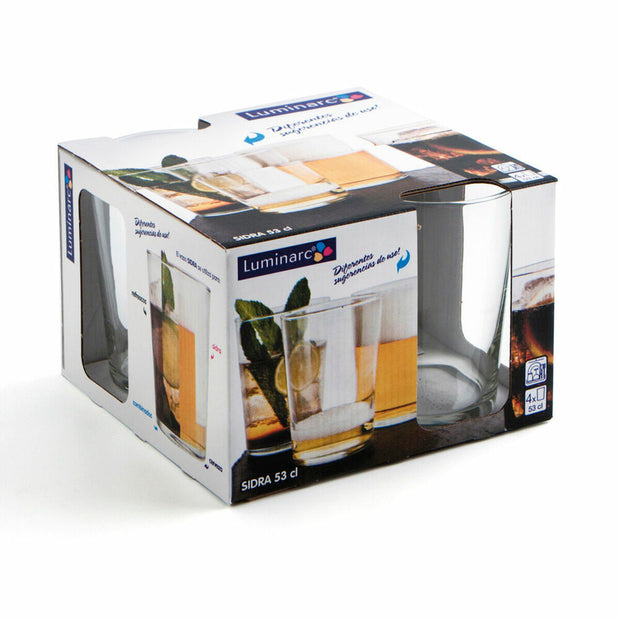 Gläserset Luminarc Sidra 4 Stück Durchsichtig Glas (53 cl)