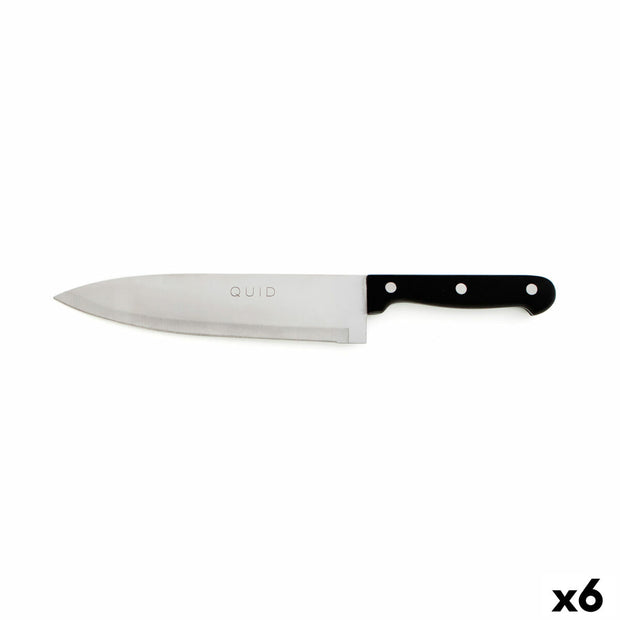 Fleischmesser Quid Kitchen Chef Schwarz Metall (20 cm) (Pack 6x)