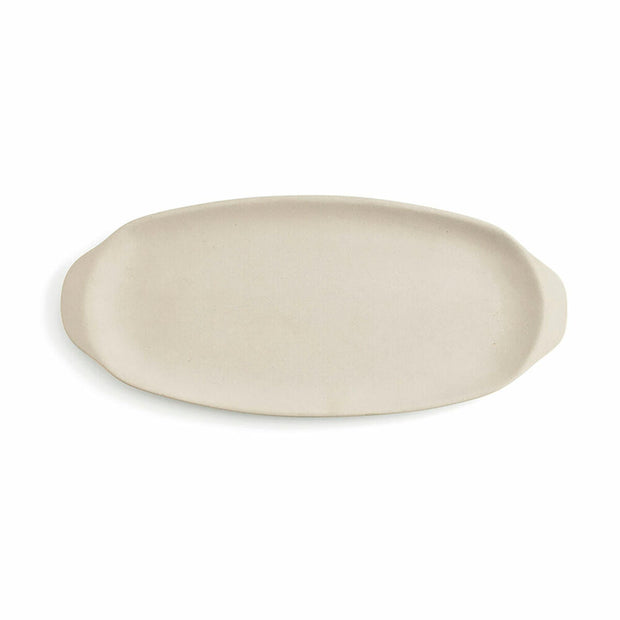 Schale Quid Mineral natürlich Steingut (13 x 30,5 cm)