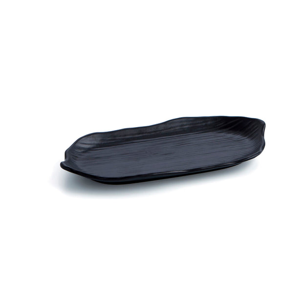 Tablett für Snacks Quid A'Bordo Schwarz Kunststoff (Ø 29 cm) (Pack 12x)