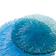 Flad plade Quid Mar de Viento Blau Glas (Ø 32 cm) (Pack 6x)