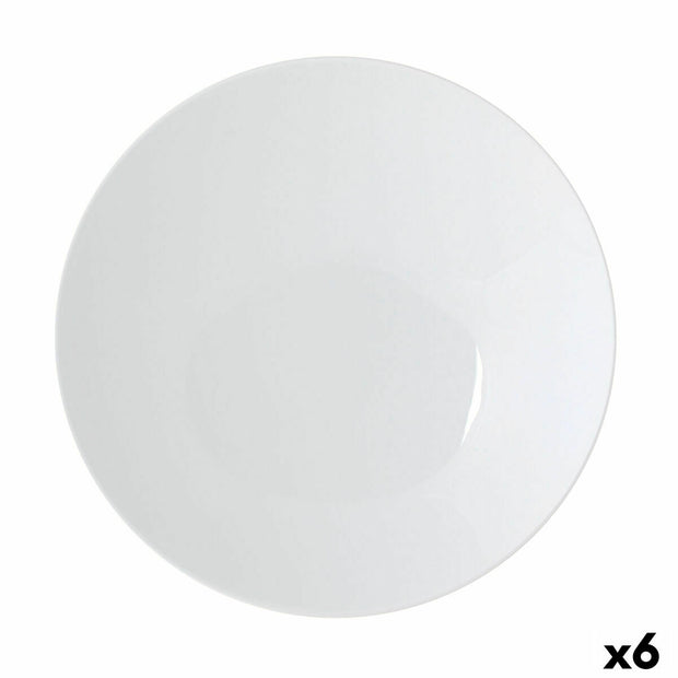 Suppenteller Ariane Coupe aus Keramik Weiß (20 cm) (Pack 6x)