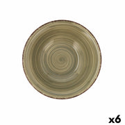 Schale Quid Natura Vita aus Keramik grün (18 cm) (Pack 6x)