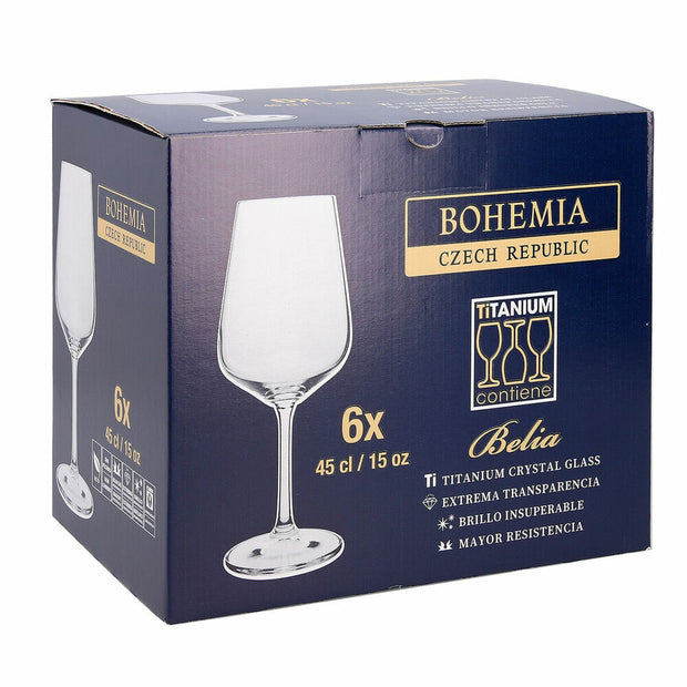 Weinglas Belia Bohemia 6 Stück (45 cl)