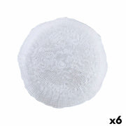 Flad plade Quid Boreal Durchsichtig Glas (Ø 28 cm) (Pack 6x)