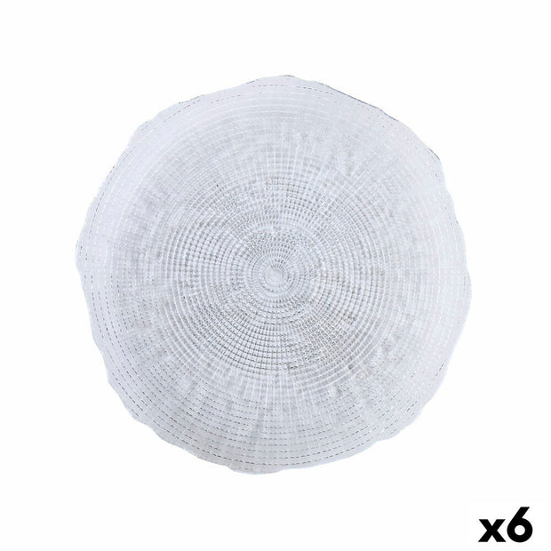 Flad plade Quid Boreal Durchsichtig Glas (Ø 28 cm) (Pack 6x)