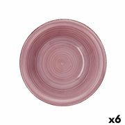 Salatschüssel Quid Vita Peoni aus Keramik Rosa (23 cm) (Pack 6x)