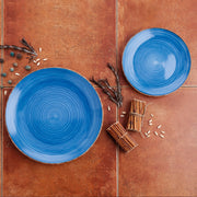 Geschirr Quid aus Keramik Blau Porcelæn (18 Stücke)
