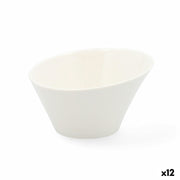 Tablett für Snacks Quid Select aus Keramik Weiß (12,5 cm) (Pack 12x)