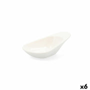 Tablett für Snacks Quid Select aus Keramik Weiß (10,5 cm) (Pack 6x)