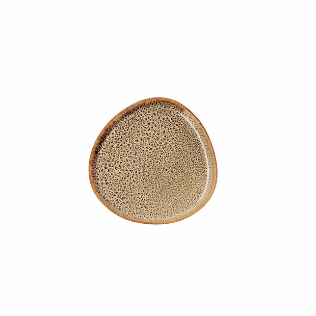 Flad plade Bidasoa Ikonic aus Keramik Braun (11 x 11 x 11 cm) (Pack 12x)