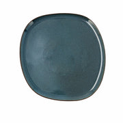 Flad plade Bidasoa Ikonic aus Keramik Blau (26,5 x 25,7 x 1,5 cm) (Pack 4x)