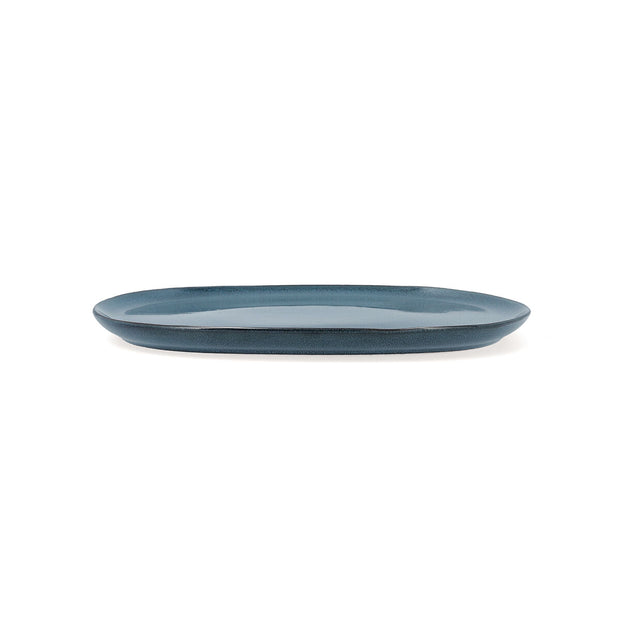 Flad plade Bidasoa Ikonic aus Keramik Blau (26,5 x 25,7 x 1,5 cm) (Pack 4x)