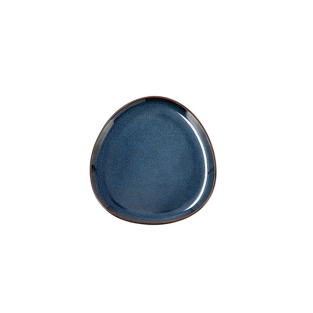 Flad plade Bidasoa Ikonic aus Keramik Blau (11 x 11 x 11 cm) (Pack 12x)