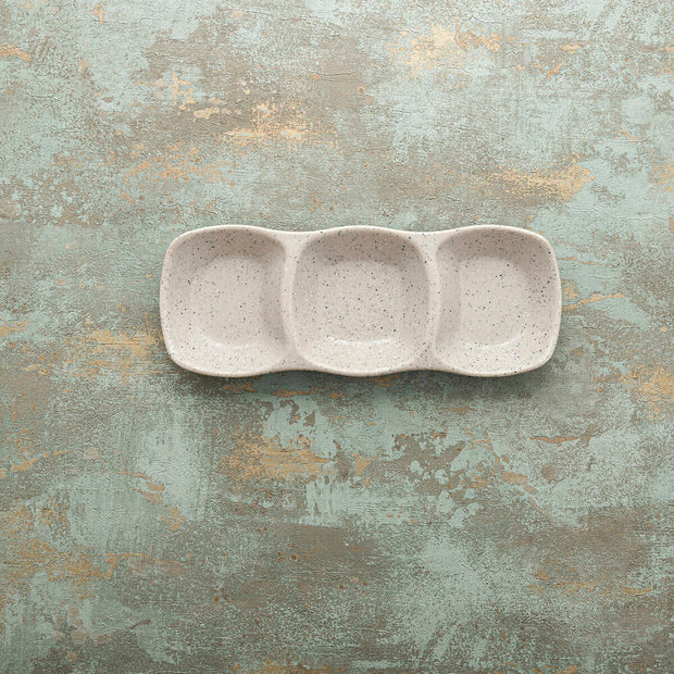 Tablett für Snacks Bidasoa Ikonic Grau Kunststoff (28,6 x 10,9 x 3,1 cm) (Pack 12x)