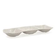 Tablett für Snacks Bidasoa Ikonic Grau Kunststoff (28,6 x 10,9 x 3,1 cm) (Pack 12x)