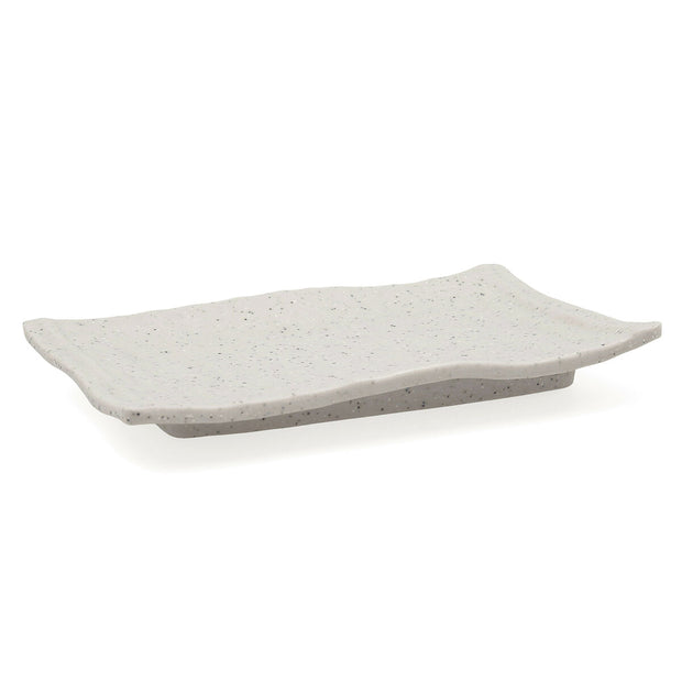 Flad plade Bidasoa Ikonic rechteckig Grau Kunststoff (20,7 x 13 x 2 cm) (Pack 12x)