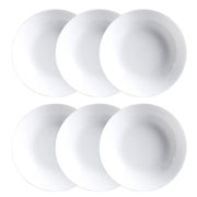 Geschirr-Set Luminarc Diwali 6 pcs Weiß Glas (20 cm)