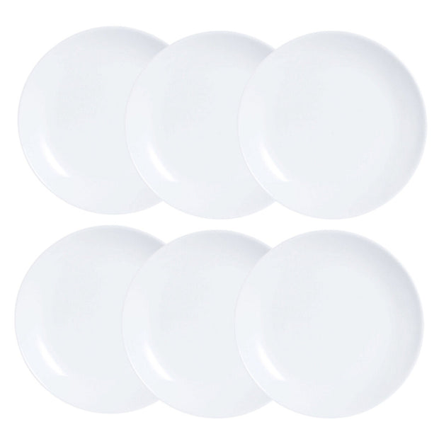 Geschirr-Set Luminarc Diwali 6 pcs Weiß Glas (19 cm)