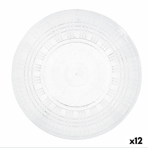Flad plade Quid Viba Durchsichtig Kunststoff (Ø 26 cm) (Pack 12x)