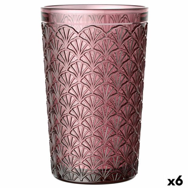 Becher Bidasoa Onix Rosa Glas (35 cl) (Pack 6x)