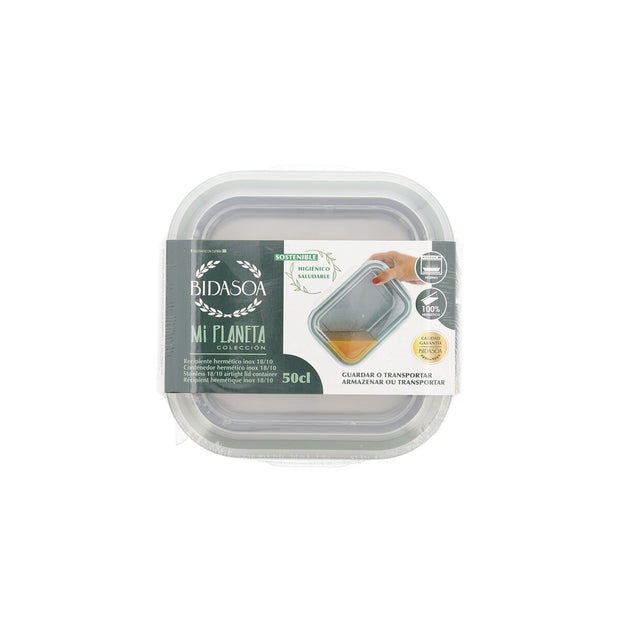 Lunchbox Bidasoa Miplaneta 0,5 L Metall grün (Pack 6x)