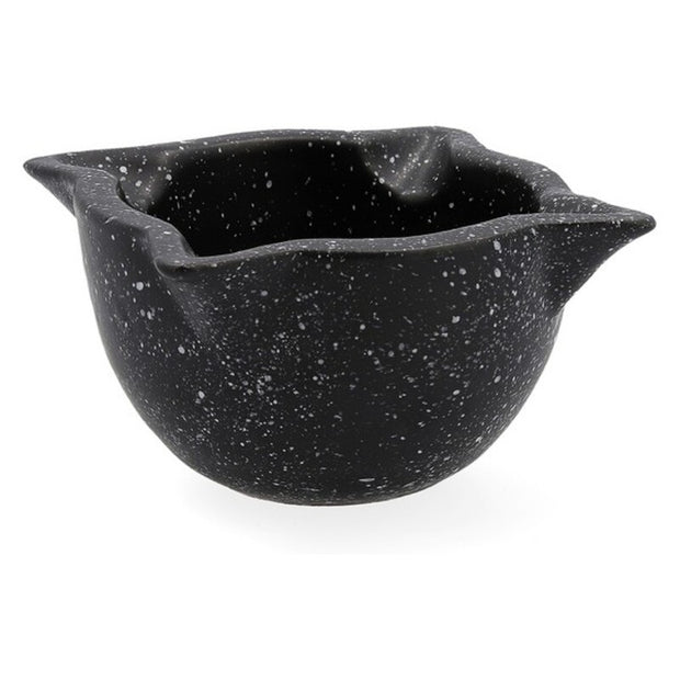 Mörser Quid Ebano Schwarz Porcelæn (13 x 8 cm)