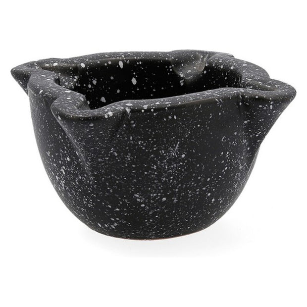 Mörser Quid Ebano Schwarz Porcelæn (12 x 8 cm)