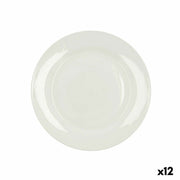 Flad plade Bidasoa Lis aus Keramik Weiß (26,25 cm) (Pack 12x)