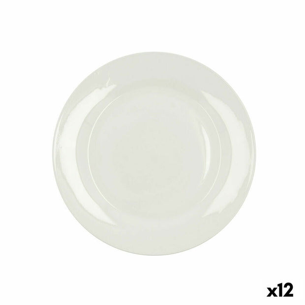 Flad plade Bidasoa Lis aus Keramik Weiß (26,25 cm) (Pack 12x)