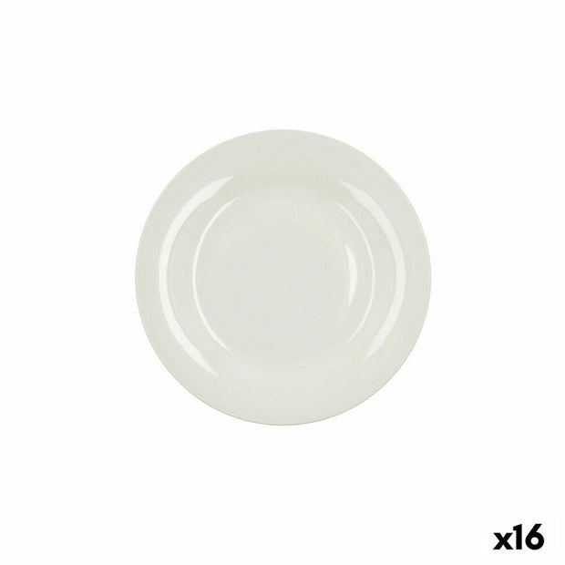 Dessertteller Bidasoa Lis aus Keramik Weiß (20 cm) (Pack 16x)