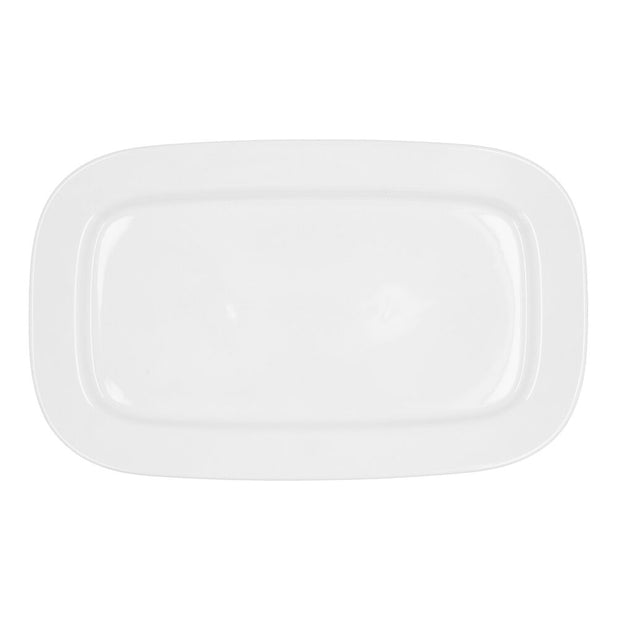 Kochschüssel Bidasoa Glacial aus Keramik Weiß (36 x 21 cm) (Pack 3x)