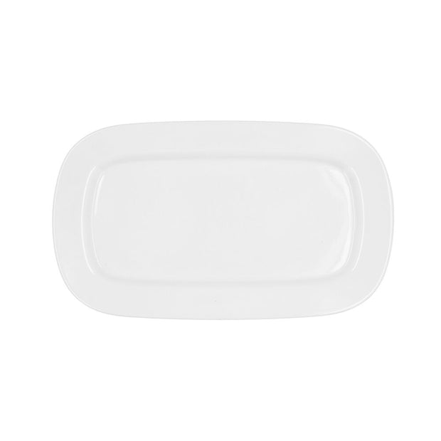 Kochschüssel Bidasoa Glacial aus Keramik Weiß (31 x 18 cm) (Pack 6x)