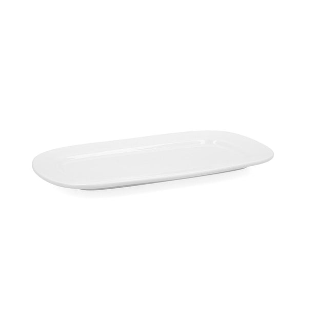 Kochschüssel Bidasoa Glacial aus Keramik Weiß (31 x 18 cm) (Pack 6x)