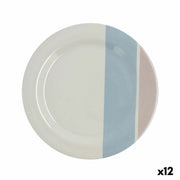 Flad plade Quid Viba Kunststoff Bunt (25,5 cm) (Pack 12x)