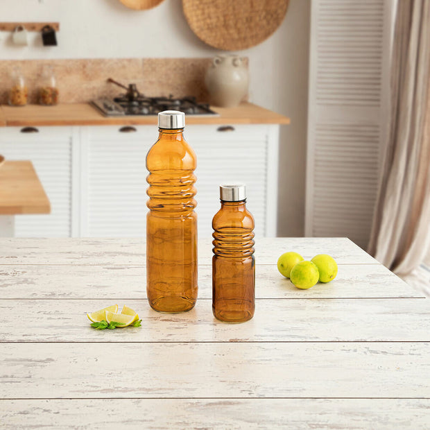 Flasche Quid Fresh Bernstein Mit Relief Glas (0,5L)