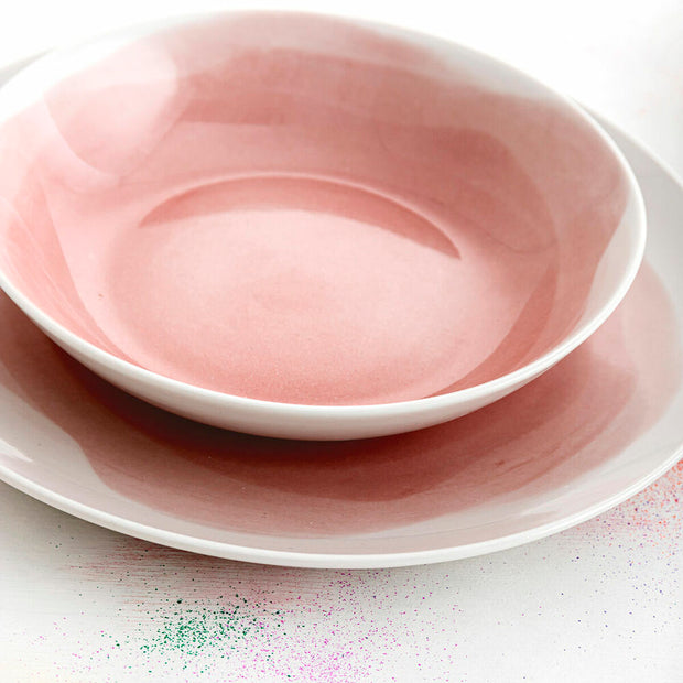 Geschirr Bidasoa Etherea Porzellan Rosa (18 Stücke)